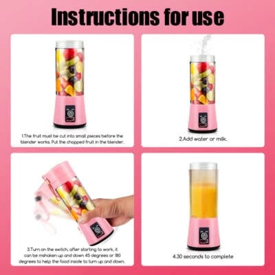 Portable Personal Blender,Mini Juicer Cup Smoothie Maker ,USB Charger